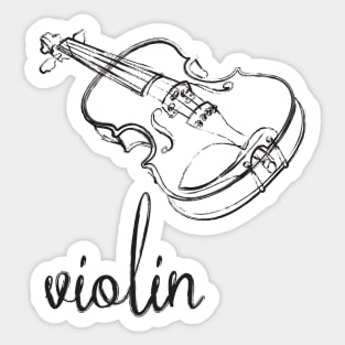 Violin Sticker